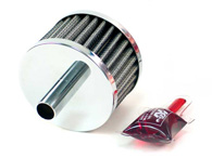 K&N Entlüftungsfilter - Universal Außen-Ø Metallstutzen: 16 mm, Ø: 76 mm, Höhe: 51 mm